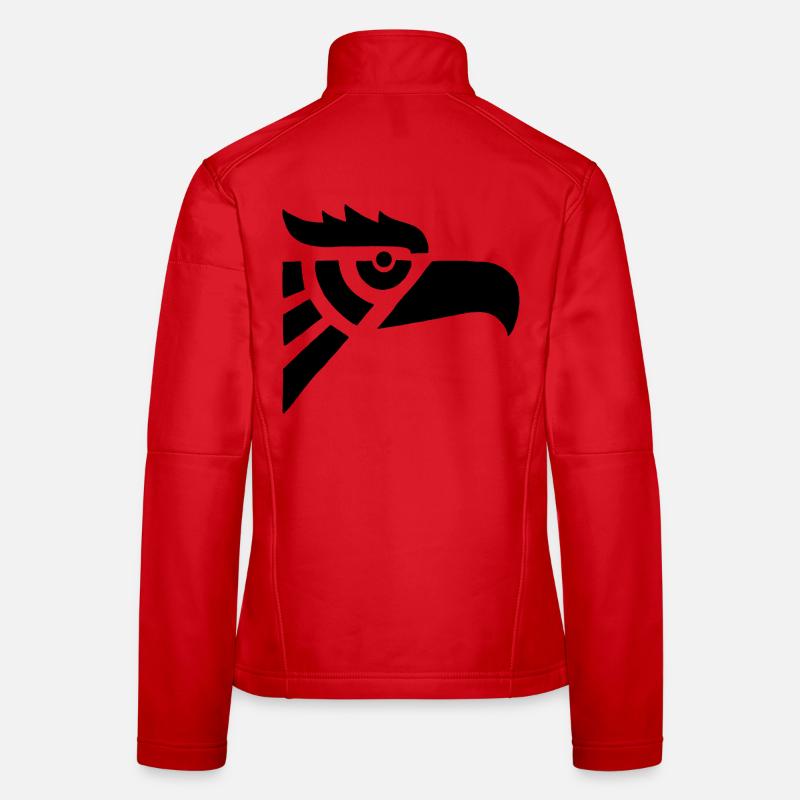 Aztec Black Eagle Head Women's Softshell Jacket