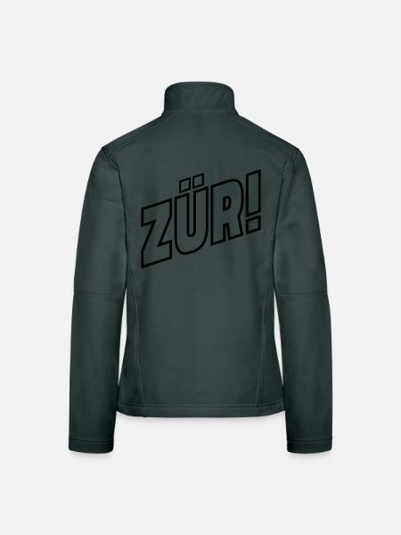 ZÜRI - Frauen Softshelljacke - Rot - Hinten
