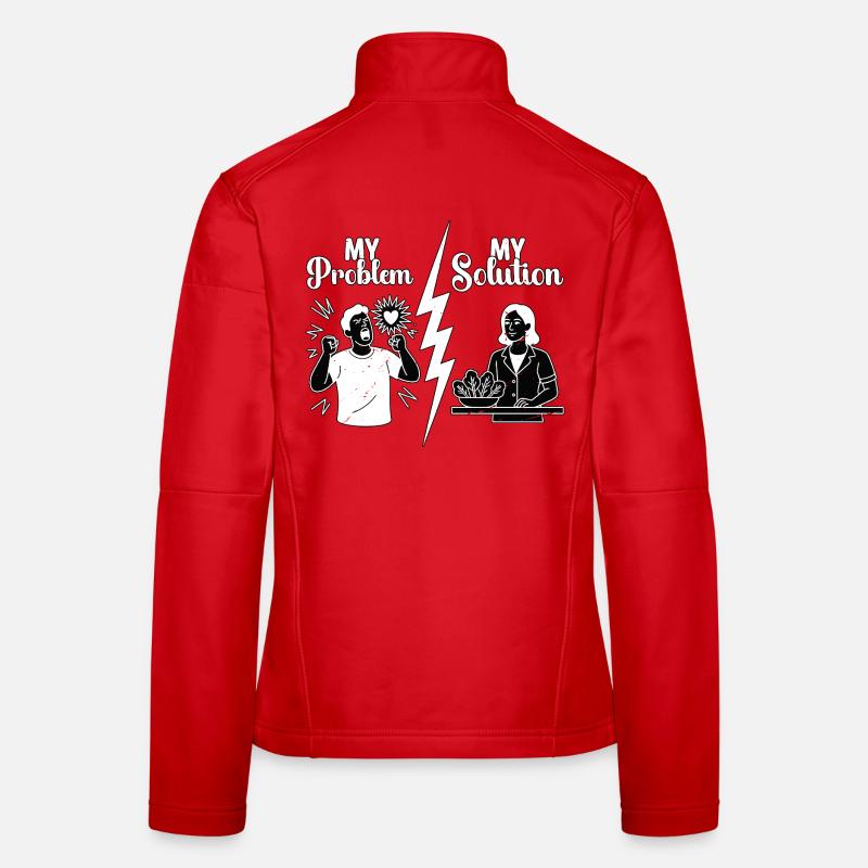 Nutritionist My Problem My Solution Pictogram Mom Women's Softshell Jacket