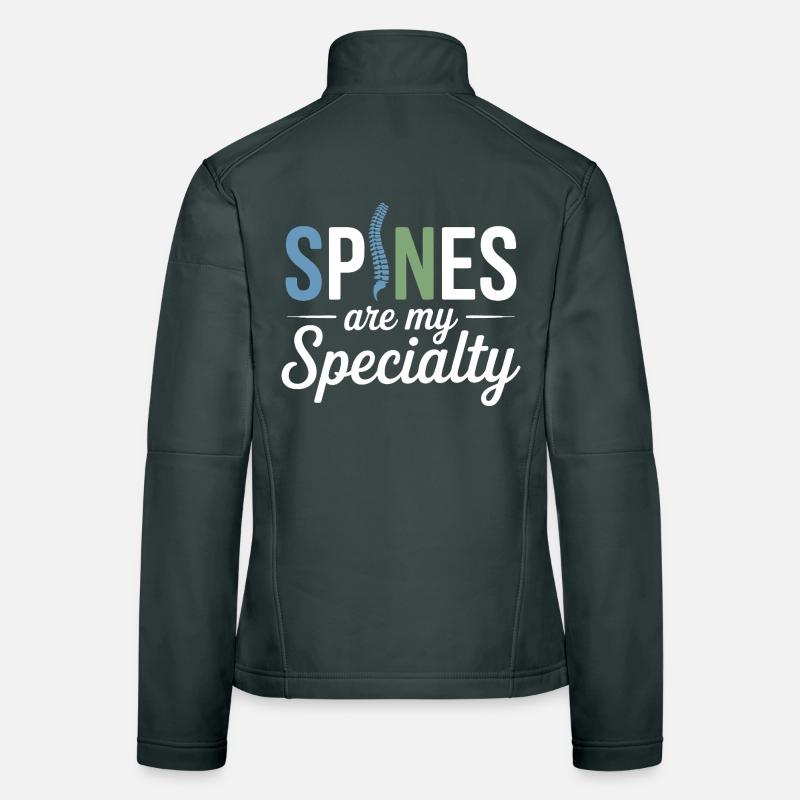 Licensed DC Professional Spinal Adjustment Apparel Women's Softshell Jacket