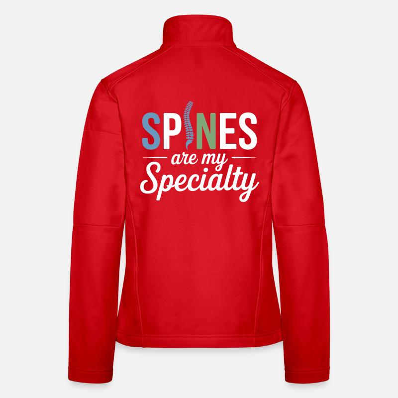 Licensed DC Professional Spinal Adjustment Apparel Women's Softshell Jacket