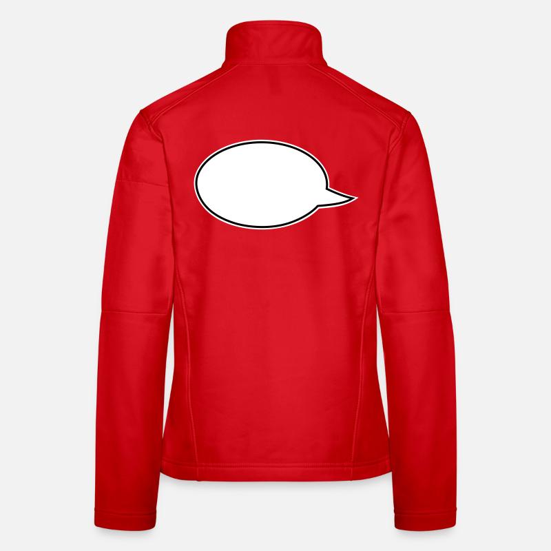 Liens de bandes dessinées dans les bulles de dialogue Veste en tissu softshell Femme