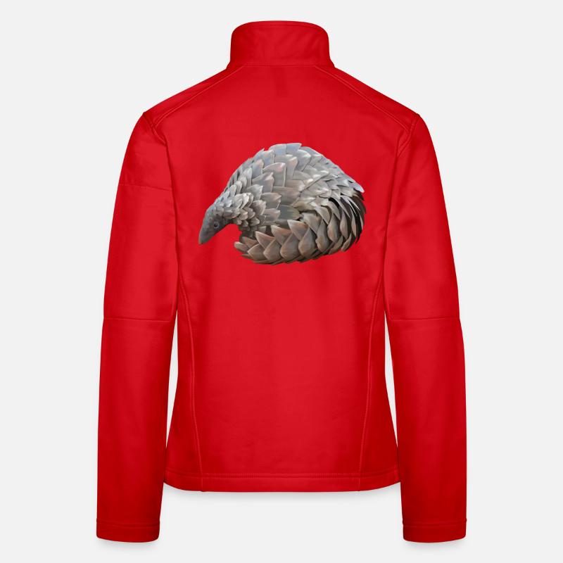 Pangolin Hand Drawn Women's Softshell Jacket