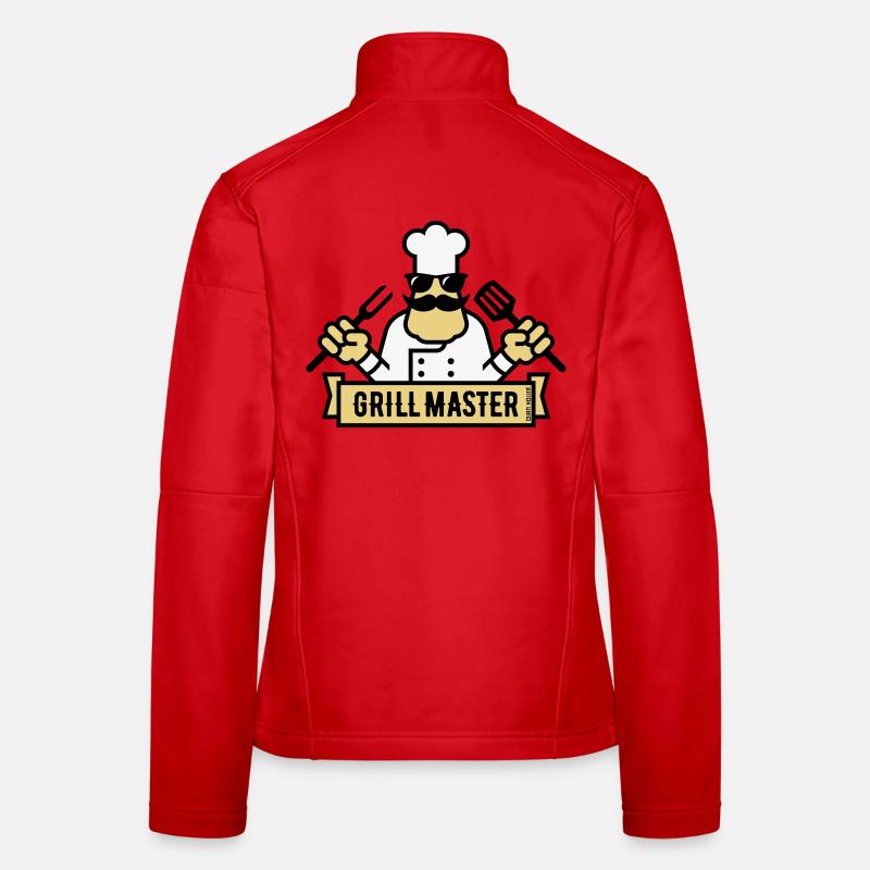 Grill Master (Grilling / Barbecue / BBQ / 3C) Women's Softshell Jacket
