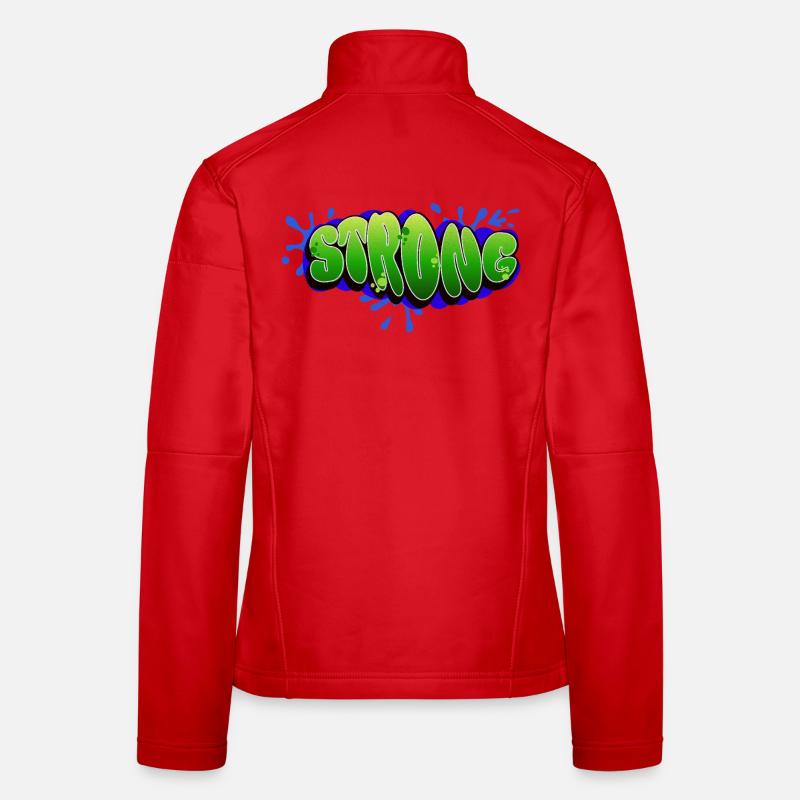 STRONG – Graffiti lettering for strength & mindset Women's Softshell Jacket