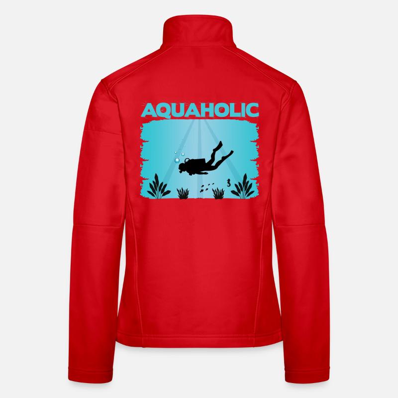 Taucher Spruch Design Frauen Softshelljacke