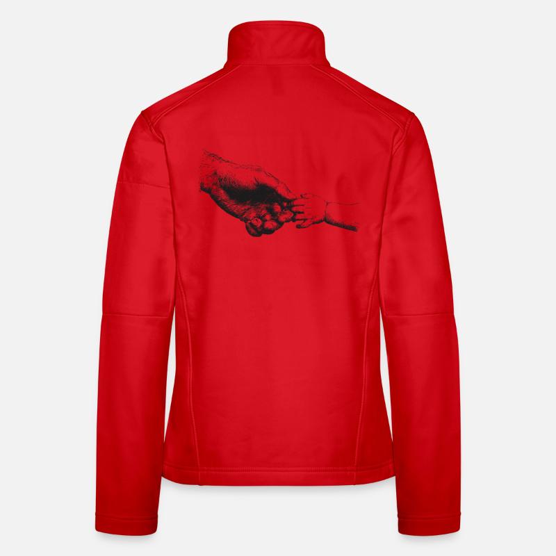 Vater und Kind Frauen Softshelljacke