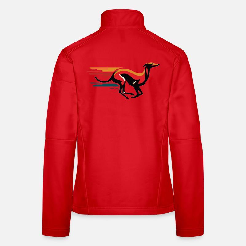 Galgo-Logo Nr12 - Frauen Softshelljacke - Rot