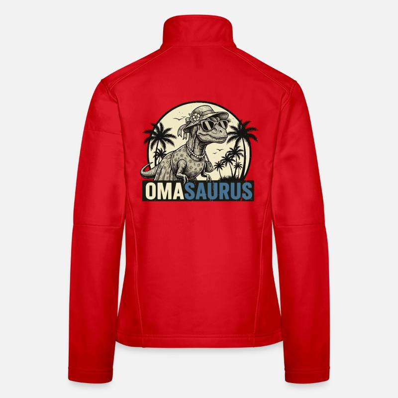 Omasaurus Rex – Funny Granny Dinosaur Gift Women's Softshell Jacket