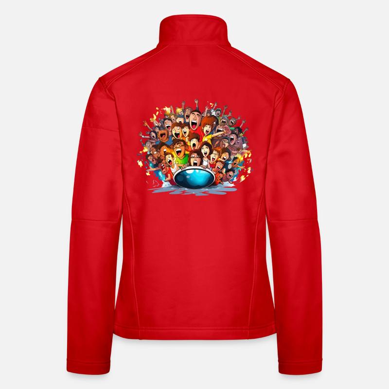 Acclamations sur le bateau Veste en tissu softshell Femme