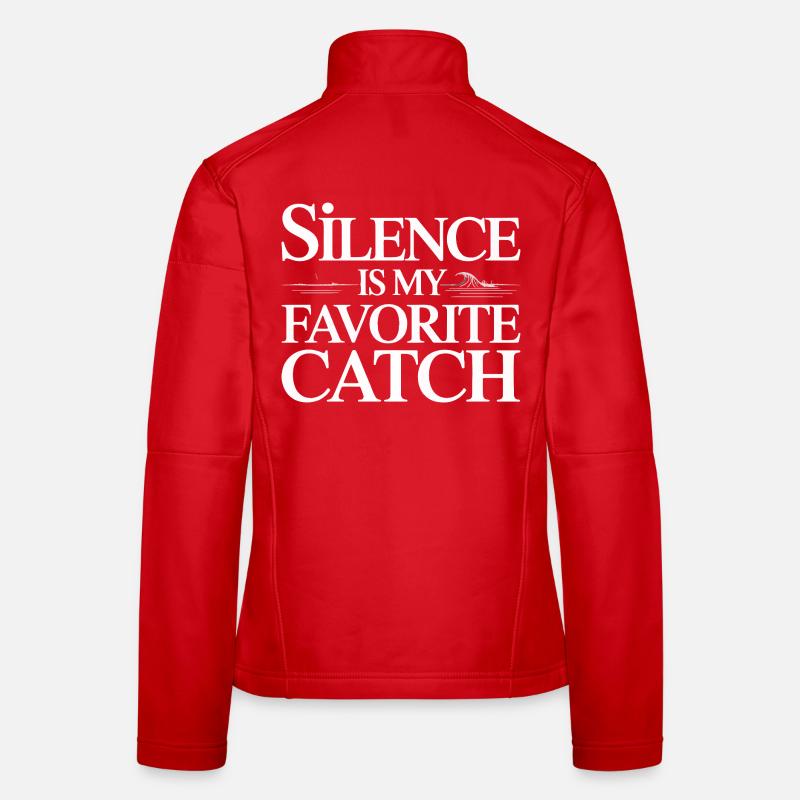 Le silence est ma phrase préférée Veste en tissu softshell Femme