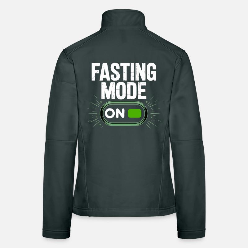 Fasting Mode ON Switch Design Women's Softshell Jacket