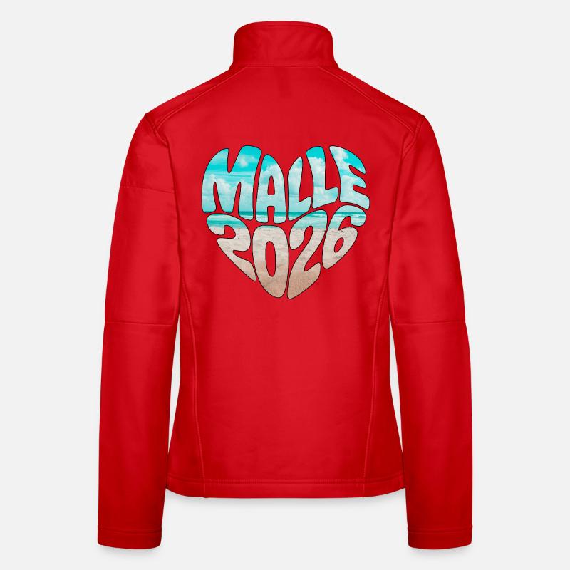 Mallorca Malle 2026 Heart (Version Sea Beach) Veste en tissu softshell Femme