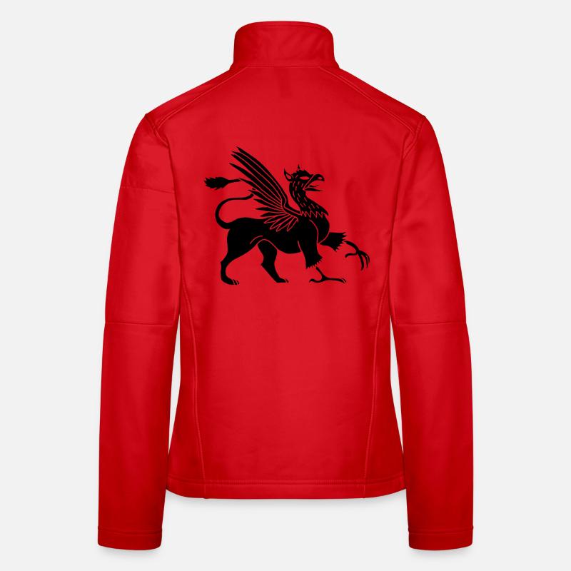 Schwarzer Greif Frauen Softshelljacke