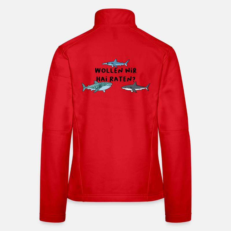 Devinons le requin Veste en tissu softshell Femme