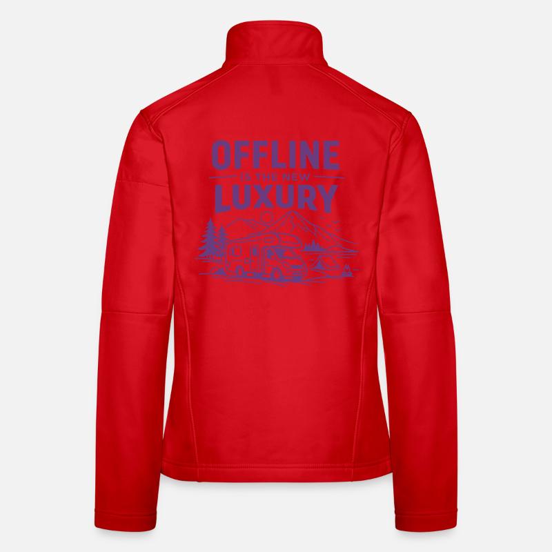 Offline is the new luxury camper scene Women's Softshell Jacket
