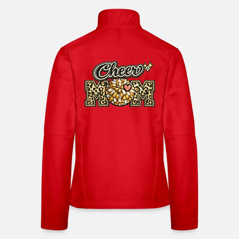 Cheer Mom Leopard Shirt – Muttertagsgeschenk Frauen Softshelljacke