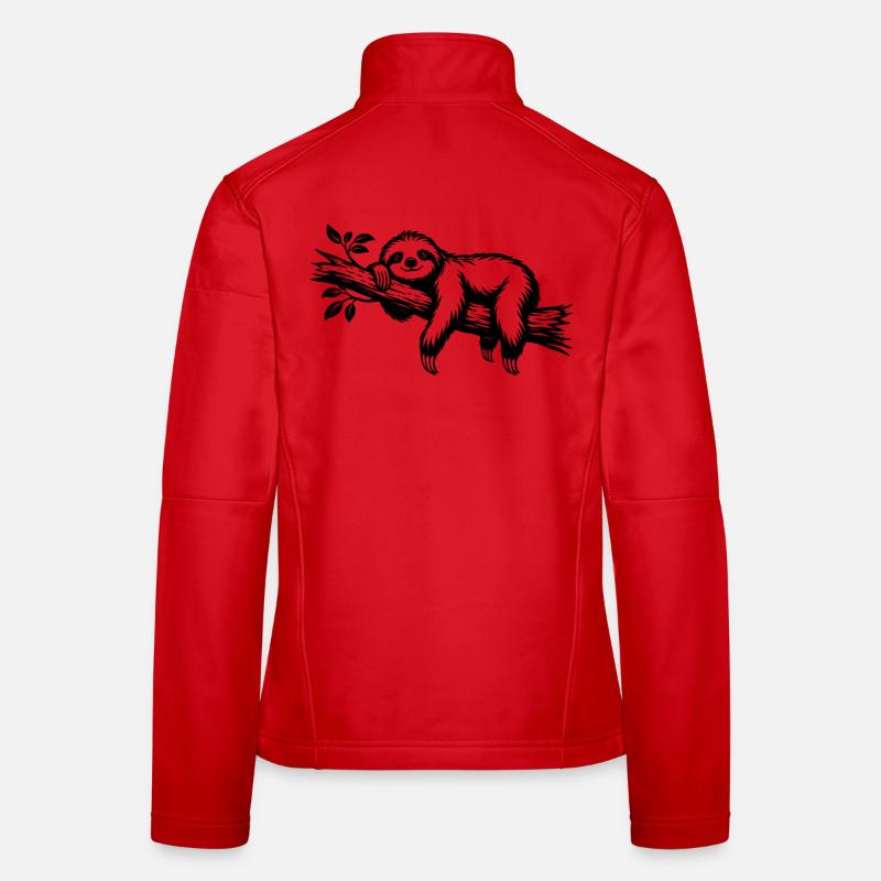 Sloth chilling Women's Softshell Jacket