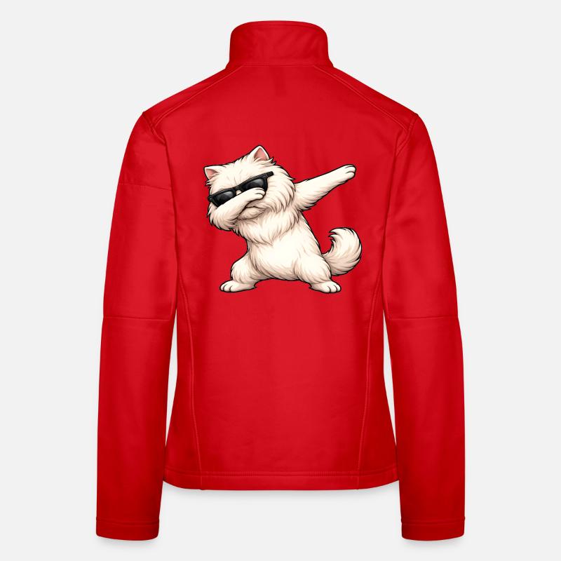 Dabbing Perserkatze Frauen Softshelljacke
