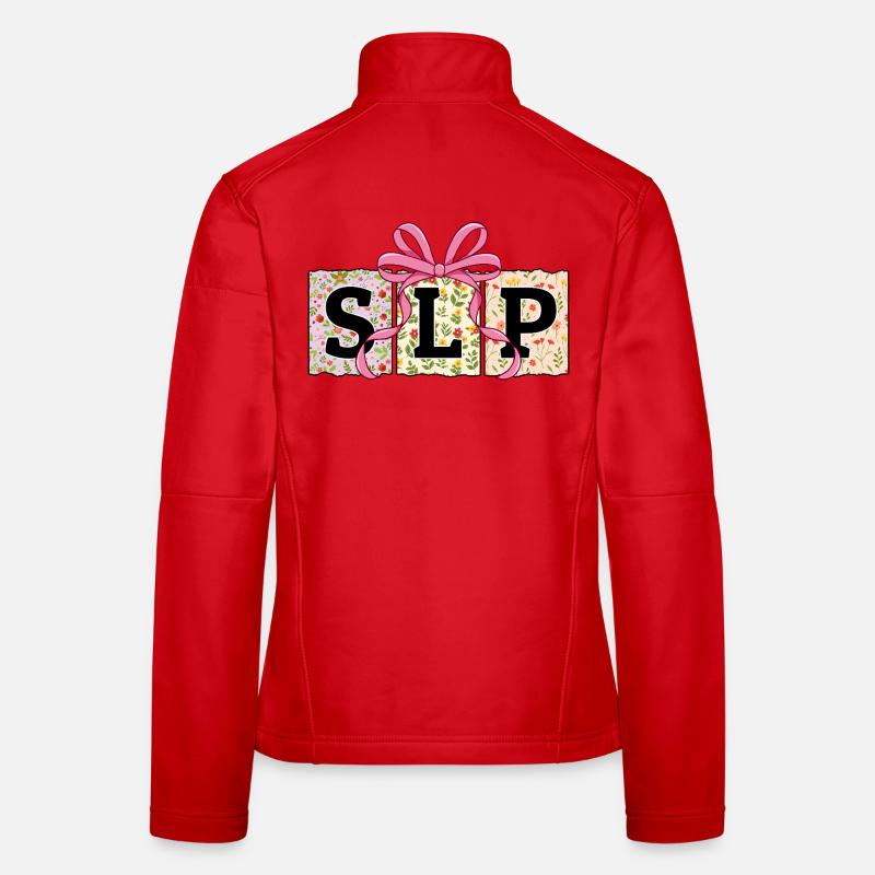 SLP Speech Language Pathology Speech Therapy Women's Softshell Jacket