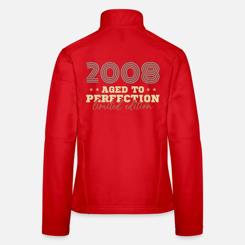 2008 Vintage Retro Birthday Gift Women's Softshell Jacket