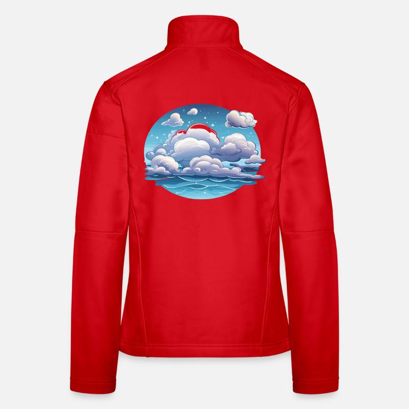 Circular clouds over the ocean Women's Softshell Jacket