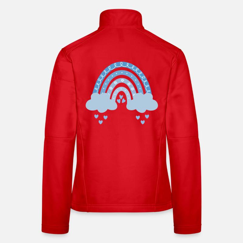 Rainbow Blue Women's Softshell Jacket