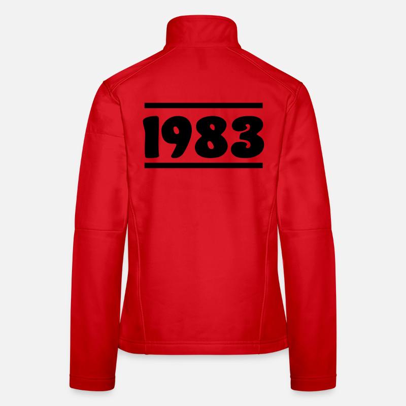 1983 anniversaire 1983 Veste en tissu softshell Femme