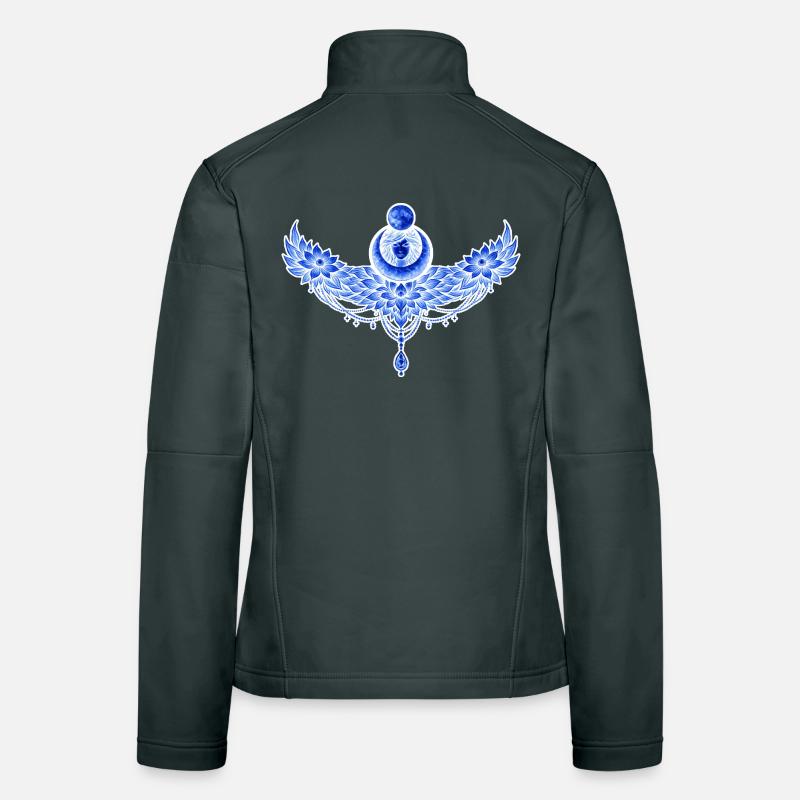 Blue winged moon Women's Softshell Jacket