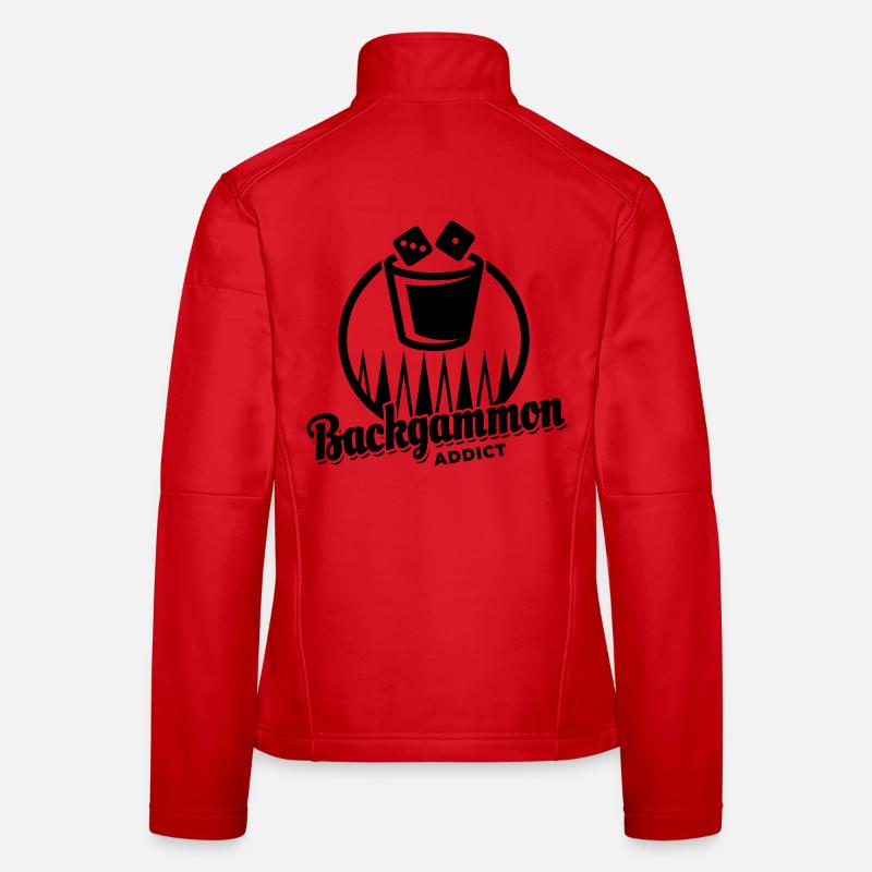 Backgammon Addict | Board Game | Gift Women's Softshell Jacket