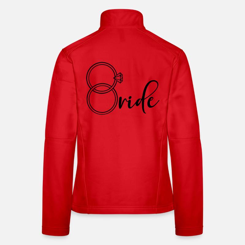 Engagement Ring Bride Women's Softshell Jacket