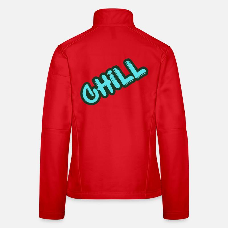 Chill Neon Graffiti - Frauen Softshelljacke - Rot