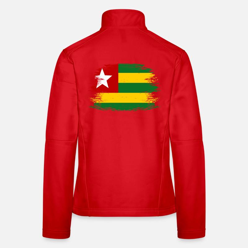 Togo_Flagge_used Women's Softshell Jacket