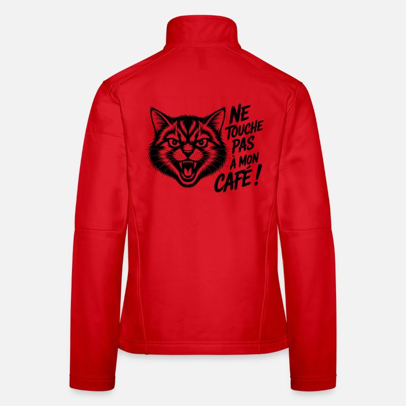 Ne touche pas à mon café ! Veste en tissu softshell Femme