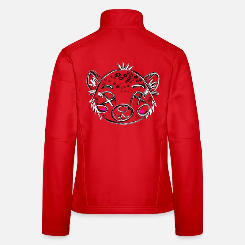Dead Leo Gray - Women's Softshell Jacket - red
