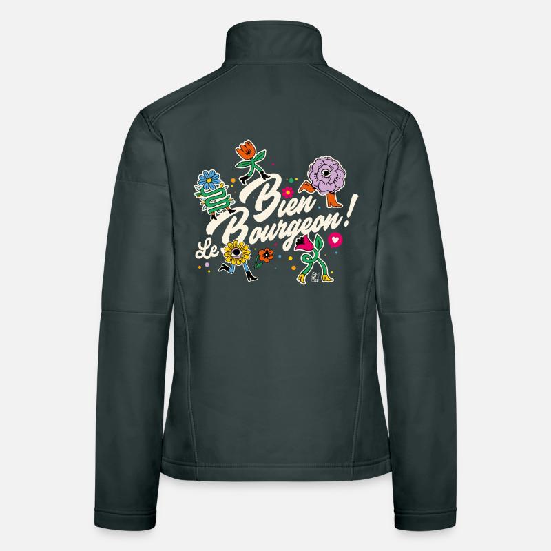 Bien le bourgeon ! Veste en tissu softshell Femme