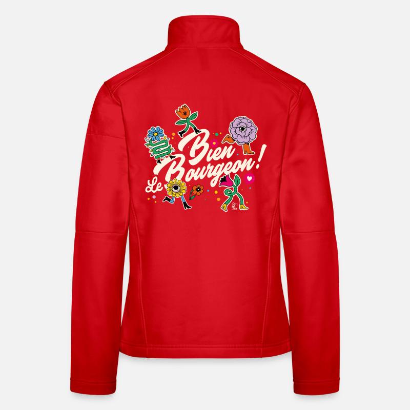Bien le bourgeon ! Veste en tissu softshell Femme