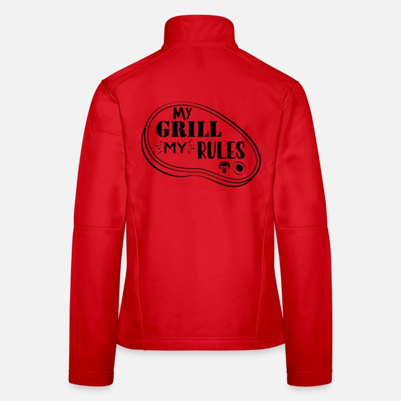 My Grill My Rules - Women's Softshell Jacket - red