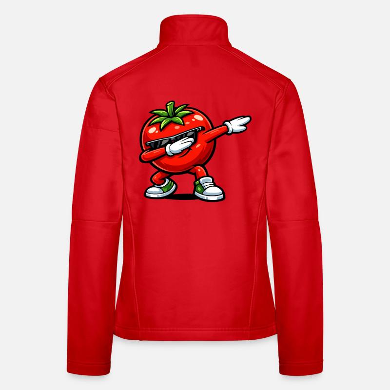 Dabbing Tomato Women's Softshell Jacket