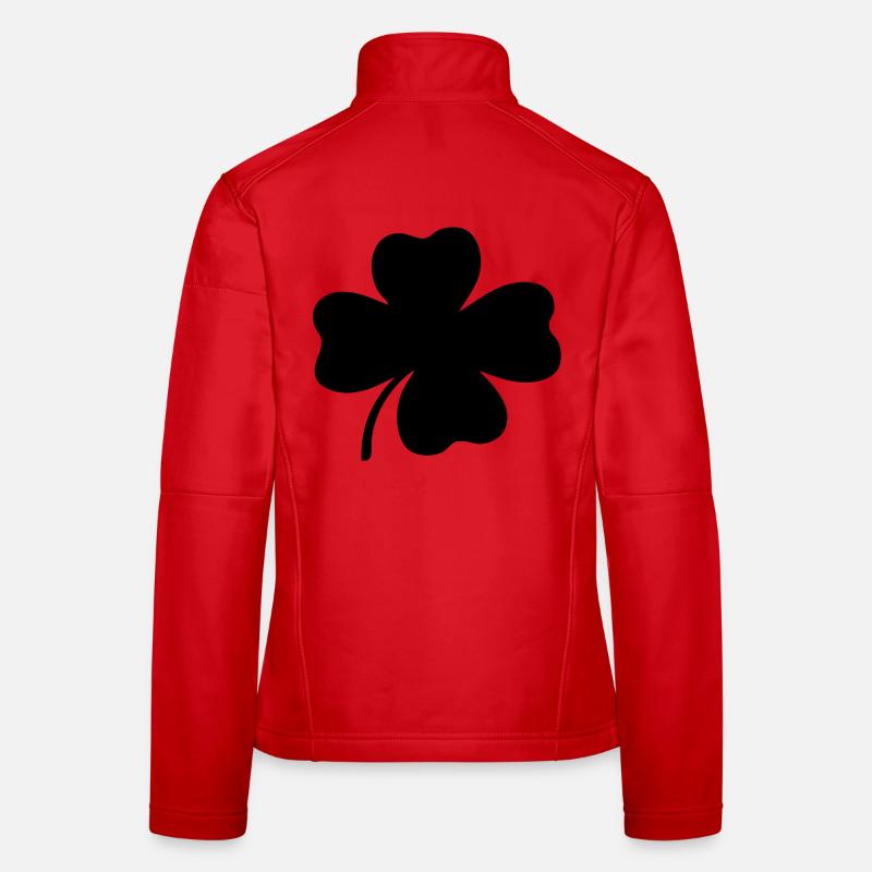 Trèfle à quatre feuilles - Veste en tissu softshell Femme - rouge