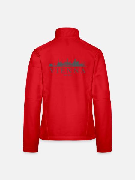 Wien, Österreich, Wiener Skyline - Frauen Softshelljacke - Rot - Hinten
