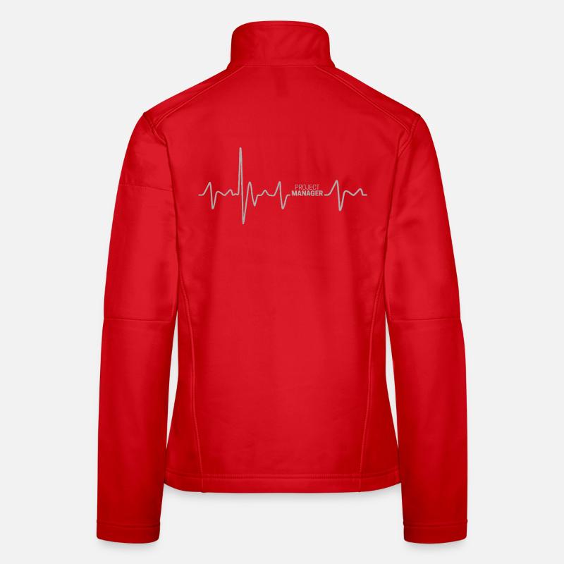 Project Manager Herzschlag Projectmanager Design Frauen Softshelljacke