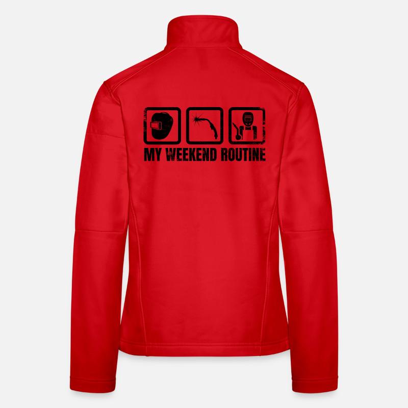 Meine Wochenendroutine Frauen Softshelljacke