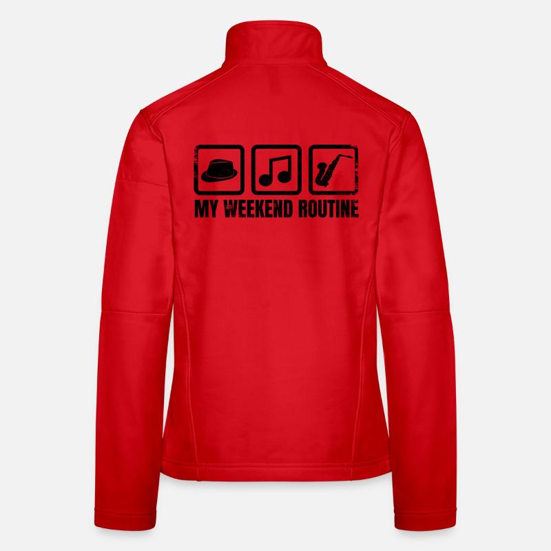 Week-end des saxophonistes Veste en tissu softshell Femme