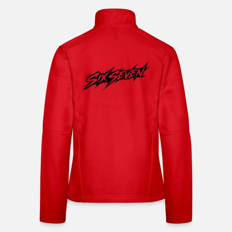 Six seven meme - Frauen Softshelljacke - Rot