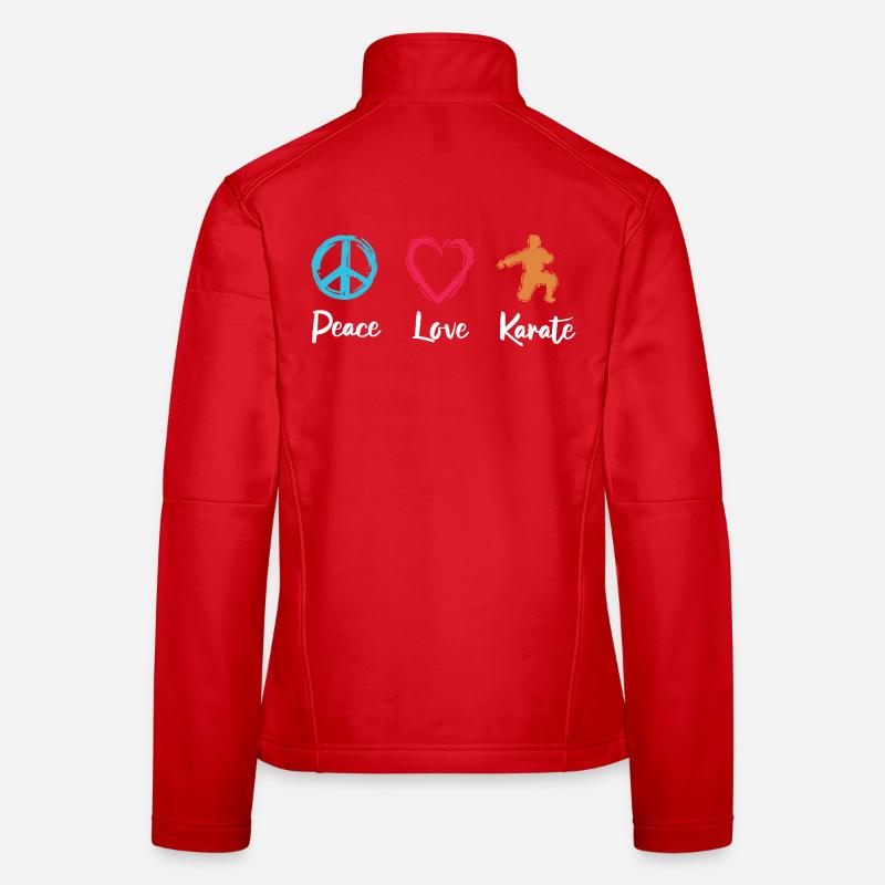 Paix Amour Karaté Veste en tissu softshell Femme