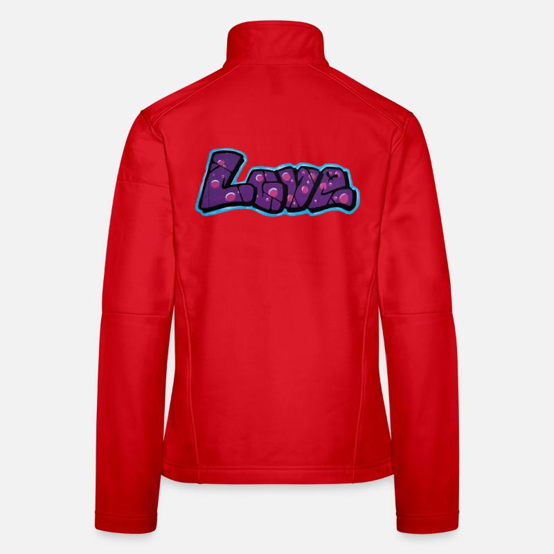 J’adore le style Bulle de Graffiti Veste en tissu softshell Femme