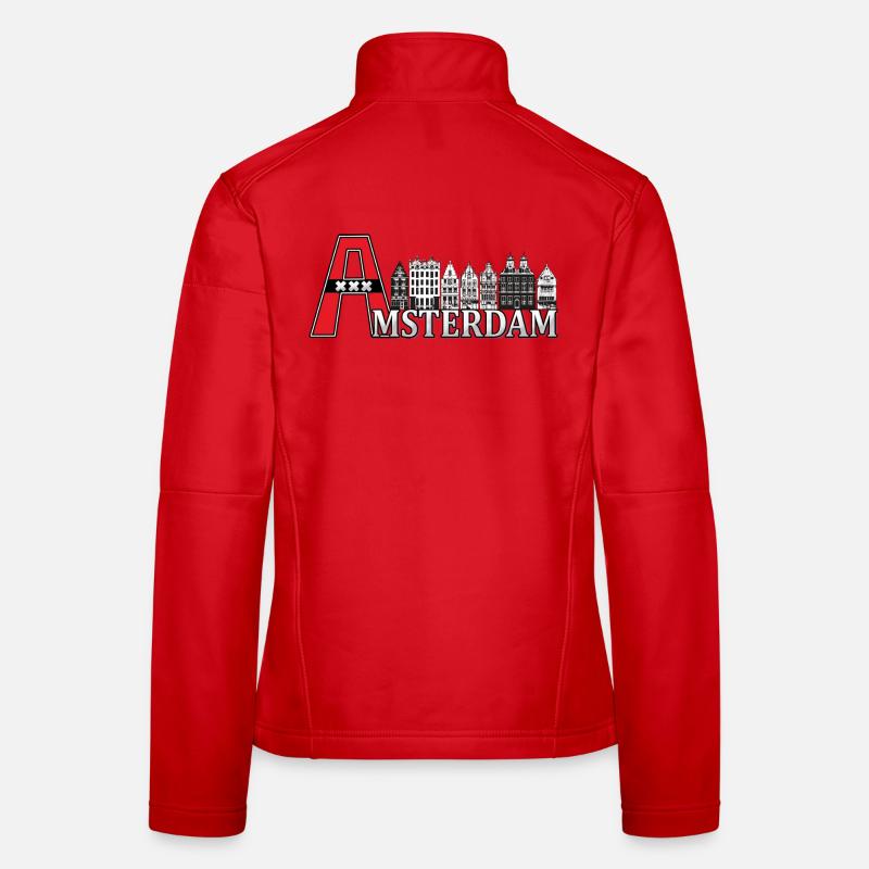 Amsterdam mit einem großen A Frauen Softshelljacke