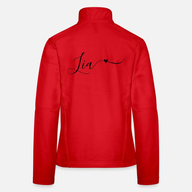 Lia Name First Name Decorative Women's Softshell Jacket