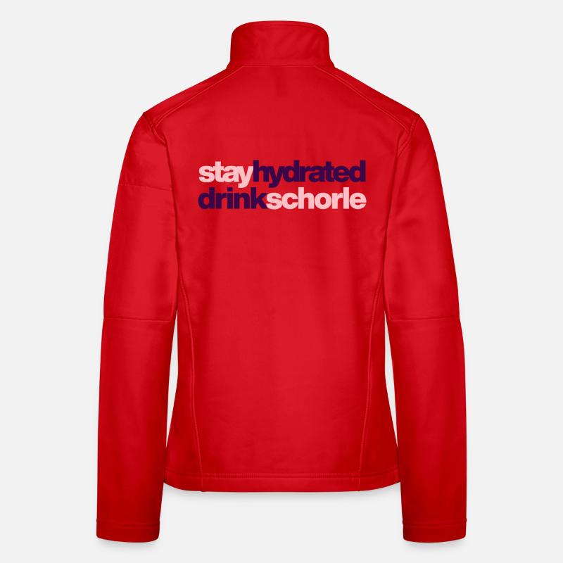 Stay hydrated - drink spritzer Women's Softshell Jacket